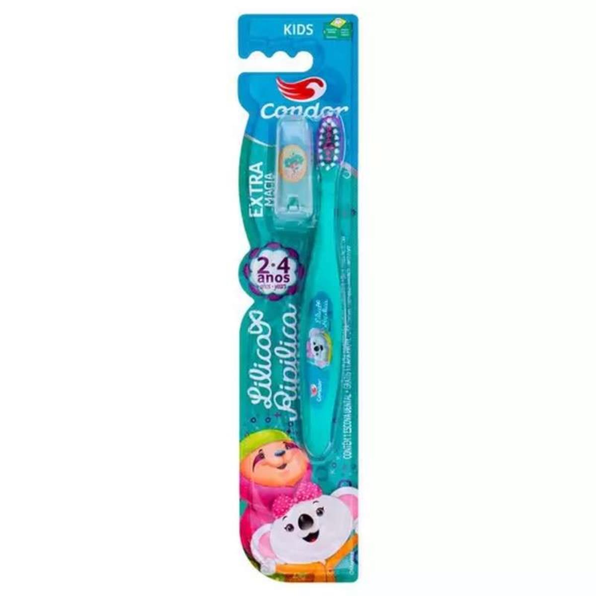 CONDOR ESCOVA DENTAL LILICA RIPILICA 3167-3 DE 2 A 4 ANOS